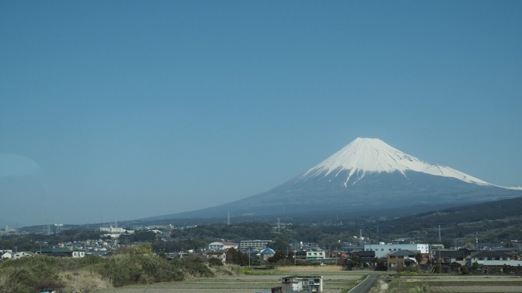 Mount Fuji from Shinkansen