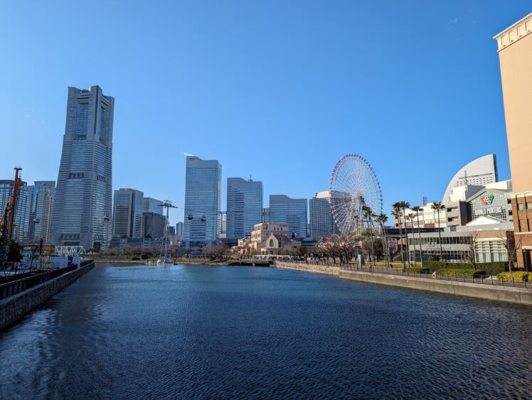 The buildings of Minatomirai district in Yokohama