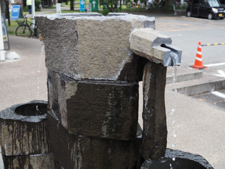 A water fountain in Kakitagawa Park