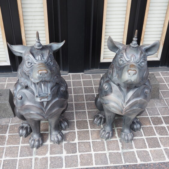 Komainu, they are guardians of the temple