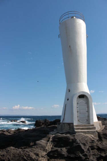 Vertical shot of Awasaki Lighthouse