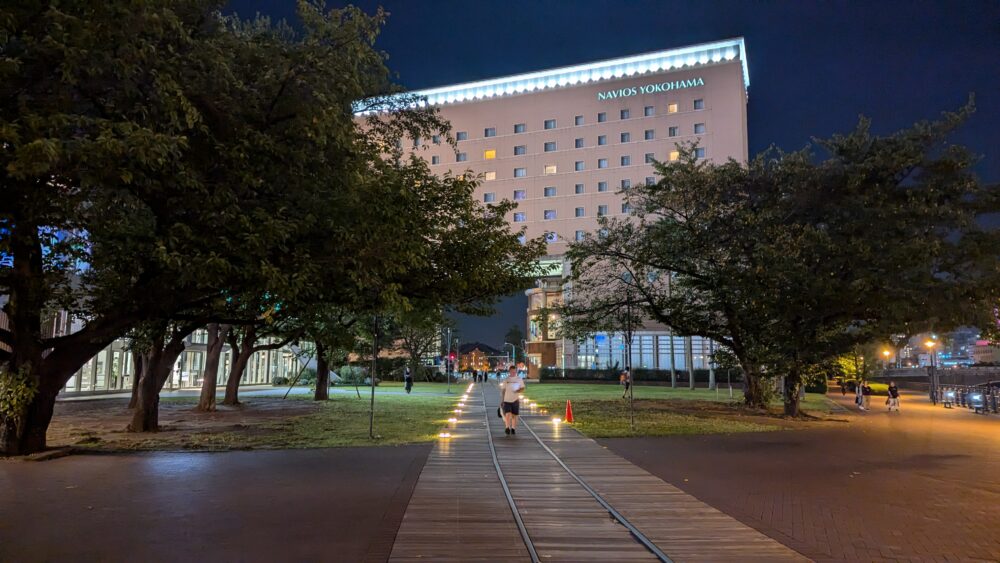 Night view at Canal Park